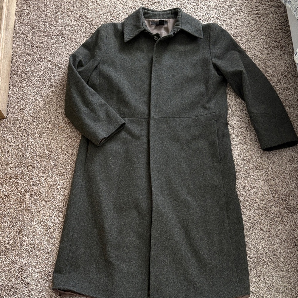 Zara Basic Charcoal Coat - image 1